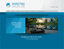 Tablet Screenshot of marketingvillas.com